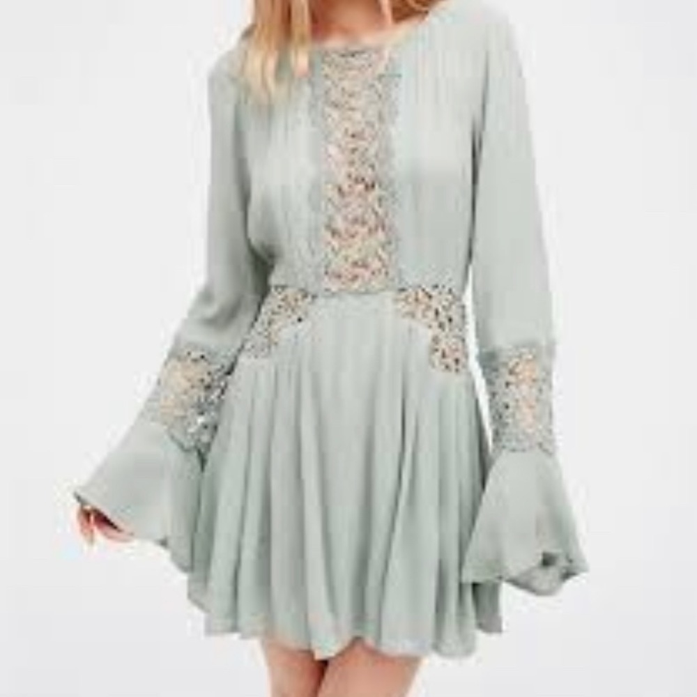 Free People Sunkissed Open Back Mini Dress 6